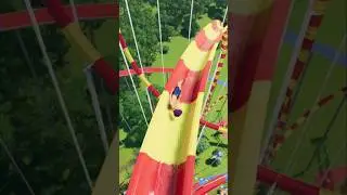 Super Crazy Water Slide 🤯 - Planet Coaster 2 #waterslide #waterpark #planetcoaster2