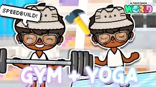 🏋🏽 | Building a Gym & Yoga Studio in Toca Boca World! | Voiced Toca Boca Speedbuild