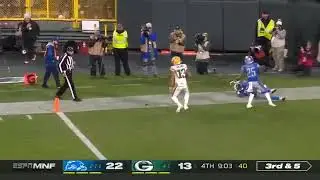Aaron Rodgers Throws a DAGGER TD Vs. Detroit Lions on MNF - NFL Week 6 (10/14/2019)