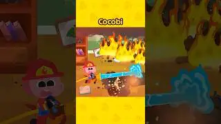 Pequenos Bombeiros em a&ccedil;&atilde;o! Vamos apagar o fogo!🚒🔥 #Shorts #forKids #Cocobi