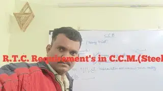 R.T.C. Requirement's in C.C.M.(Steel Plant Don't Miss it)