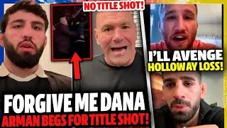 ARMAN TSARUKYAN APOLOGIZES to Dana White! Justin Gaethje TARGETS Topuria to AVENGE Max Holloway!