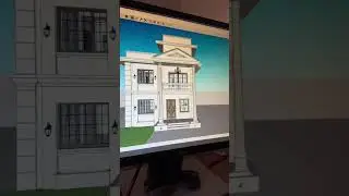 House designing in Sketchup Pro #shorts