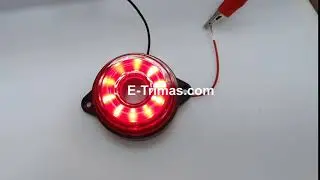 10 LED 2 Inch Rotating Side Marker Lights Lamp Truck Trailer Lorry