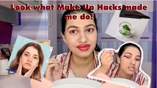 Testing Out Viral Make Up Hacks| 5 Minute Crafts Hacks!