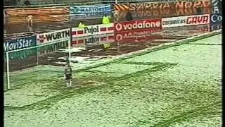 Espanyol 2 - 1 Valencia 2003/2004 Bajo una nevada