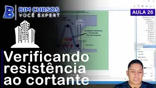 Aula 26 - Verificação de resistência ao cortante - Cálculo de edifício - BIM CURSOS - Laje treliçada