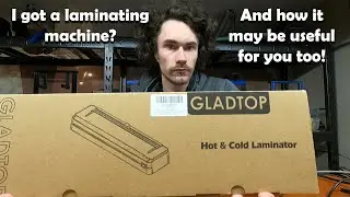 Gladtop Laminator Unboxing and First Use #lamination