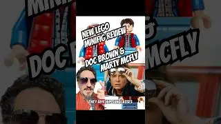 Обзор минифигурок LEGO: чемпионы скорости Док Браун и Марти Макфлай #НазадвБудущее