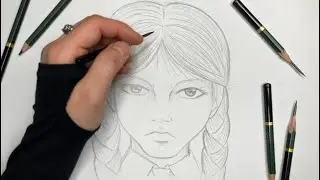 How To Draw Wednesday | Sketch Tutorial
