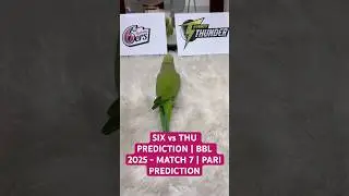 SYDNEY SIXER vs SYDNEY THUNDER PREDICTION | BBL 2025 - MATCH 7 | PARI PREDICTION  #bbl2025