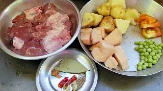 দুর্দান্ত স্বাদের জিভে জল আনা ওল দিয়ে গলা মেটের কষা রেসিপি এভাবে একবার খেয়ে দেখো ওল দিয়ে....