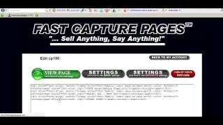 How to Edit Fast Capture Page