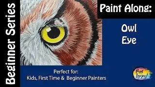 How to paint an Owl Eye🎨🦉 EASY- Step by Step:Perfect for kids & beginner Painters