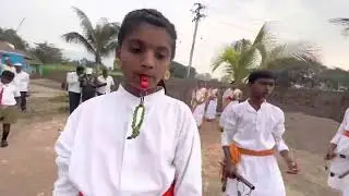 #लेझीम#जिल्हा परिषद प्राथमिक शाळा बामणोली येथे 74वा प्रजासत्ताक दिनानिमित्त लेझीम खेळताना शाळकरीमुले