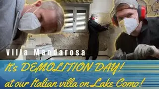 It&rsquo;s DEMOLITION DAY at our ITALIAN VILLA on Lake Como Renovation! 🚧💥