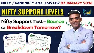 Nifty Live Analysis for 07 January 2026 | Nifty Support Test &ndash; Bounce or Breakdown Tomorrow?
