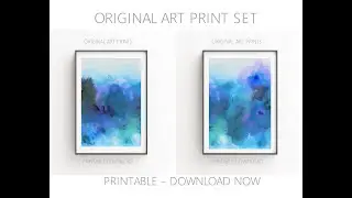 Printable Original Wall Art - Large Download Prints - Modern Elegant Rooms