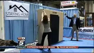 Hide-Away Storm shelter's safety features could also protect children in school.
