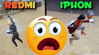 iPhone vs Android 🔥&hearts;️ Free Fire Gameplay Crack Phone