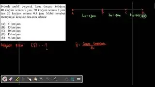 Latihan Soal Kinematika Gerak Lurus Part 2 (Kelajuan Rata-rata) #fisika #geraklurus #glb
