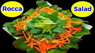 Rocca Salad || Arabic Rocca Salad || Jarjeer Salad || Rocket Leaves Salad || Arugula Salad Recipe