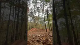 huge berm at the end #mtb #jumps