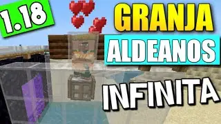GRANJA de ALDEANOS para MINECRAFT BEDROCK 1.18 ! FACIL y MASIVA! Minecraft PE 1.18