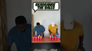 Water Ball Rearrangement Puzzle Challenge! 💦 Can You Guess the Final Pattern? #funny #familygames