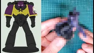 Painting a primaris Cowled Warden....and failing
