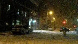 Monessen Fire Dept. No.1 Engine 3 Responding to an alarm during a snow storm