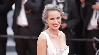 Andie MacDowell looks stunning on the red carpet in Cannes