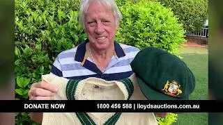Thommo Donates Baggy Green Cap & Vest to Bushfire Appeal Auction