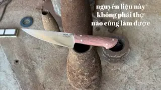 Quá trình làm dao bầu lọc từ thép đạn pháo 155mm của mỹ sắc như nước(zalo 0379929553)