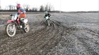 Railing Ruts on Pit Bikes