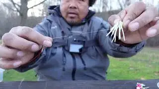 How ToTie Kumbo Double Rig 4 Steelhead Fishing (Soft beads, Fly, Marabou Jig, Woodley bud, live bait