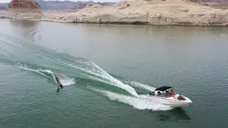 Lake Powell - Wakeboarding Drone Footage - Sept 2021