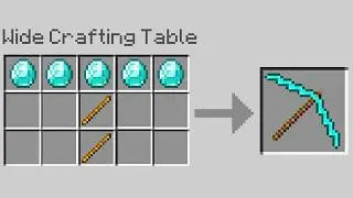 Minecraft, But Crafts Get Wider...
