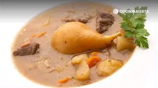 Guiso de ternera con patatas y peras, un plato tradicional por Karlos Arguiñano