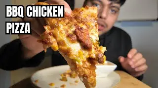 BBQ Pizza Mukbang ASMR Sounds