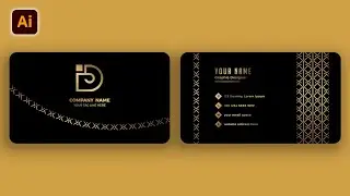 Business Card Design illustration tutorial | Visiting Card Design in Illustrator