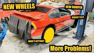 V8 FIERO GET'S NEW WHEELS & PAINT RESTORATIONish?...We also finish the wilwood brakes