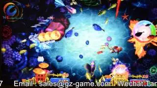 US Customize Mini 2 players fishing game machine with Fire Bird english version game board , shootin