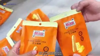 The hand throw premade bag packing machine -for Long strip products