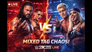 Roman & Rhea vs Liv & Cody &ndash; RAW Mixed Tag CHAOS! | WWE 2K25 LIVE