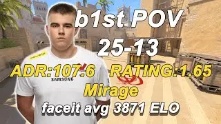 VP.P b1st(25-13) 3-stack tO0RO Voice Comms(Mirage)|Faceit avg 3871|CS2POV|DEMO|Oct 18,2025