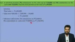 Ex 1 1 Q 2: MATHEMATICS 2 - SYJC (CHAPTER 1 COMMISSION BROKERAGE DISCOUNT)