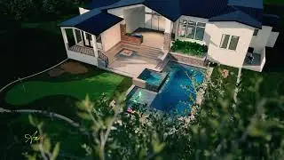 Custom 3D Pool Design for a Texas Hill Country Home