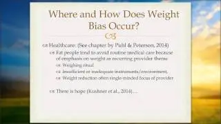 Weight and Appearance Bias: Recommendations for Self-Reflection and Personal Growth