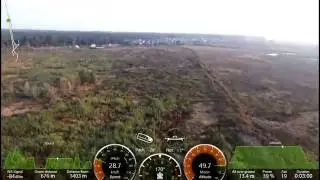 parrot bebop 2 - no Skycontroller(Range 966m) + Auriga Head Tracking + VR
